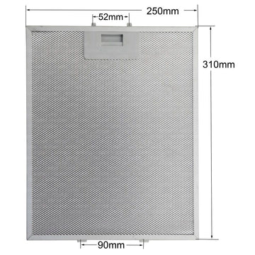 Bosch 00353110 Davlumbaz Yağ Filtresi 310x250 mm | Metal Mutfak Aspiratör Filtresi Teli