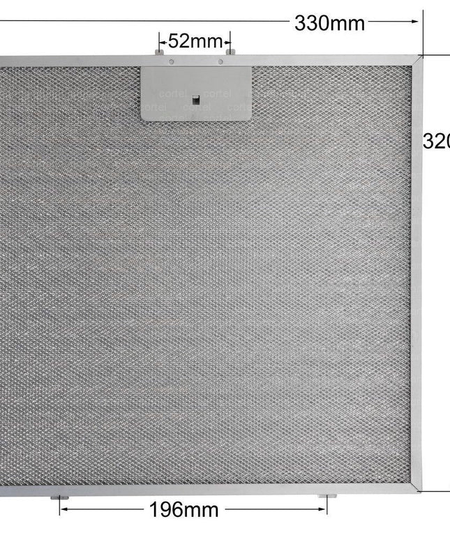 Bosch 00362381 Davlumbaz Yağ Filtresi 330x320 mm – Balay Neff Siemens Uyumlu Aspiratör Teli