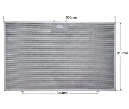 Bosch 00432785 Davlumbaz Metal Yağ Filtresi 500x310 mm | Uyumlu