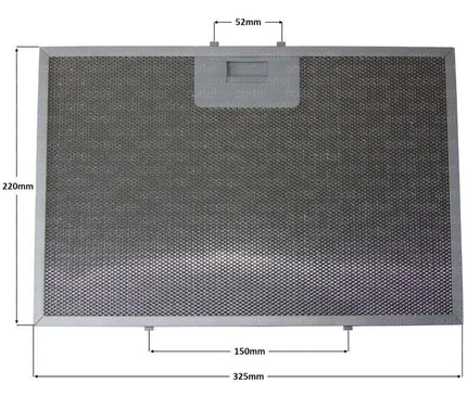 Bosch Siemens 00661601 Davlumbaz Metal Yağ Filtresi 325x220 mm – Gaggenau AI480180 Uyumlu