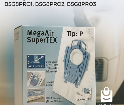 Bosch Siemens Constructa Privileg Uyumlu Nonwoven Süpürge Toz Torbası BBZ41FP 00468264