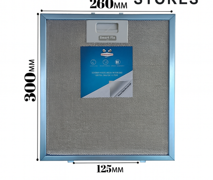 300x260 mm Davlumbaz Yağ Filtresi – 30x26 CM Uyumlu Metal Filtre