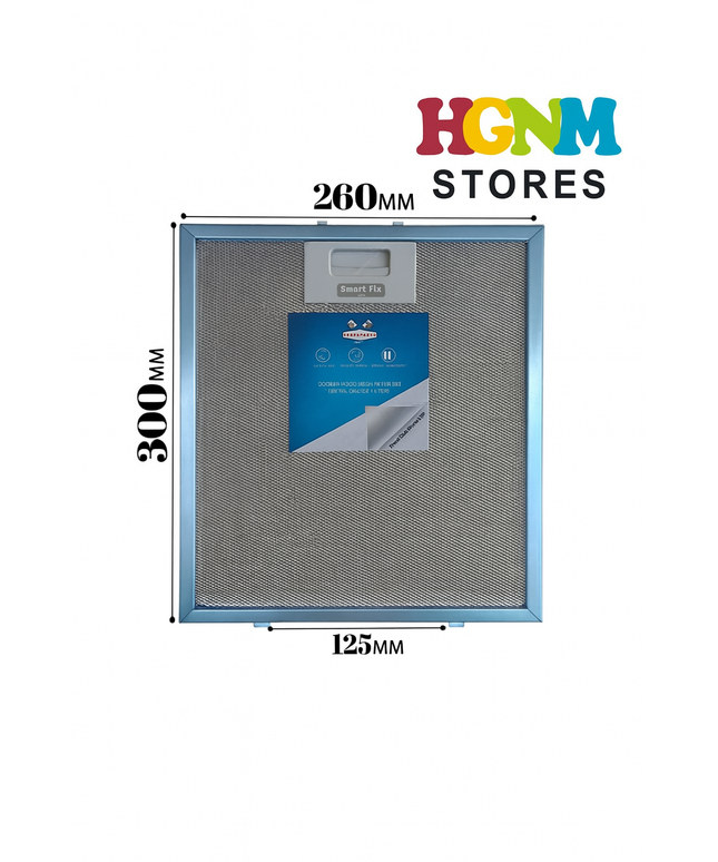 Фильтр-жироуловитель для вытяжки 300x260 мм – совместимый металлический фильтр 30x26 см