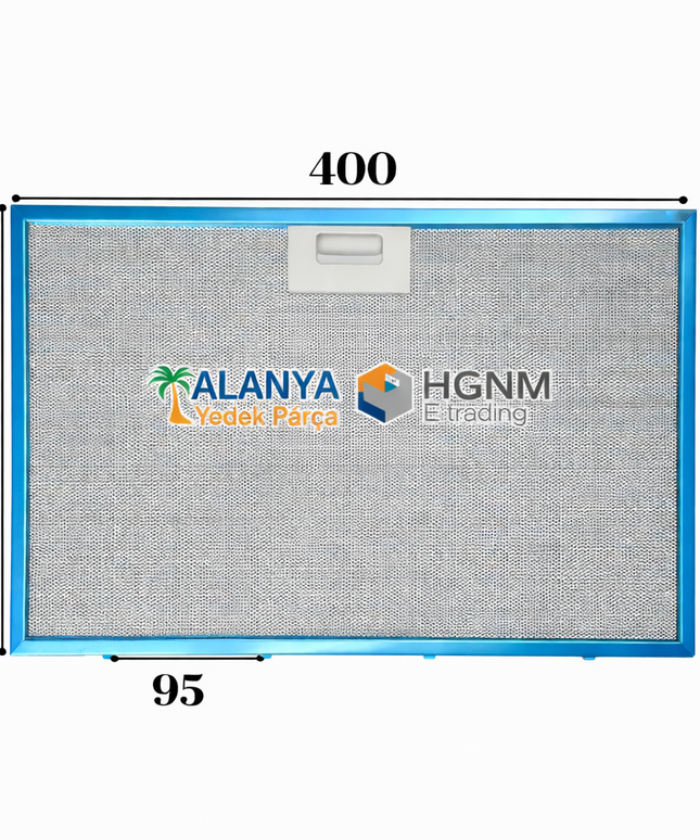 Mekappa Uyumlu Davlumbaz 40x31,2 cm (400x312 mm) Tel Yağ Filtresi