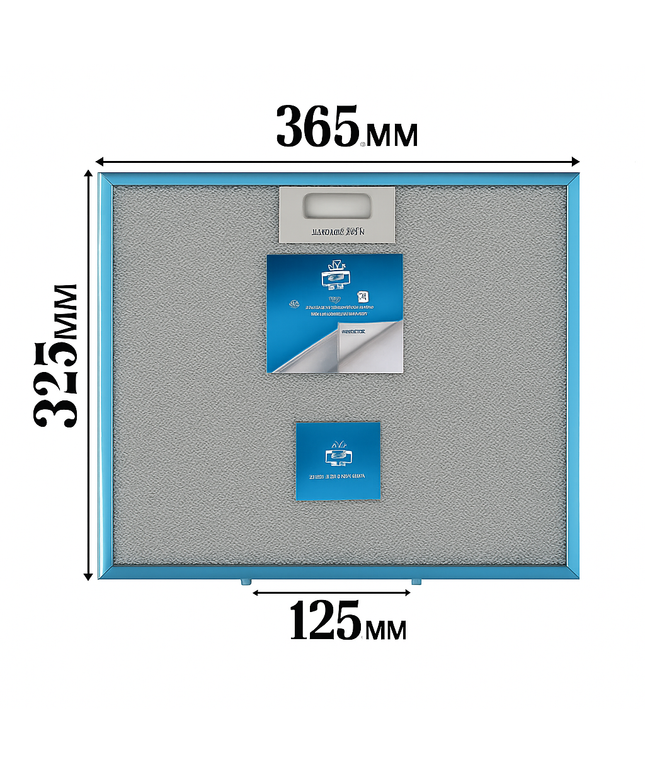 Ferre Uyumlu Davlumbaz Yağ Filtresi 365x325mm Orta Ara 125mm