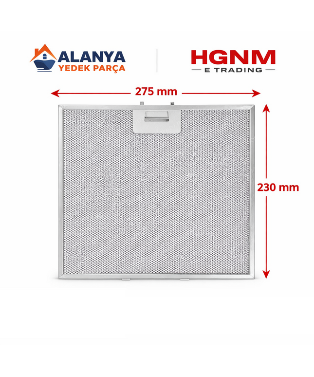 Фильтр для вытяжки Arçelik Beko, 275x230 мм - сменный проволочный фильтр.