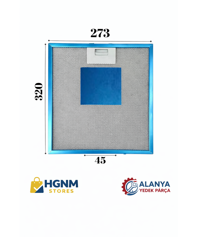 Teka 81484013 Davlumbaz Metal Yağ Filtresi 340x273 mm – Uyumlu Model