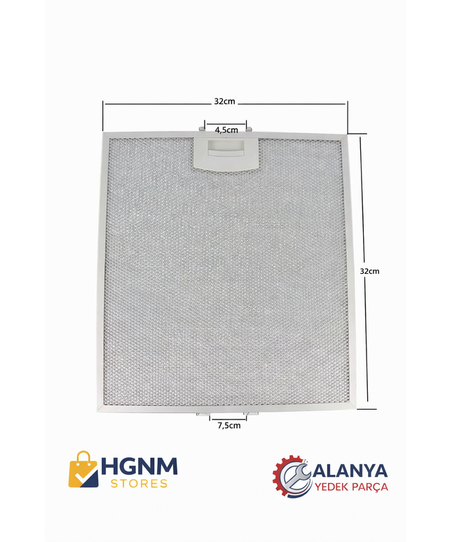 فلتر شحوم معدني لشفاط المطبخ (بوش 00771329) - 320 × 320 مم | متوافق