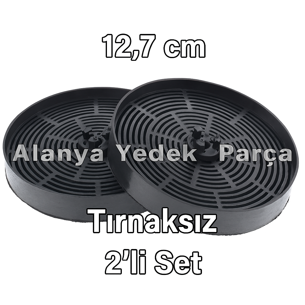 Kumtel Luxell DA6 833 Karbon Filtre Seti Tırnaksız – Çap 12.7 cm – 2'li Set