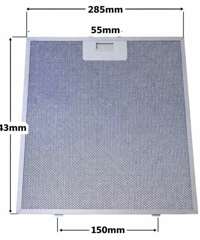 80877665 Davlumbaz Filtresi 343 x 284mm Davlumbaz Yağ Filtresi Mutfak Aspiratörü ELECTROLUX, AEG, Arthur martin