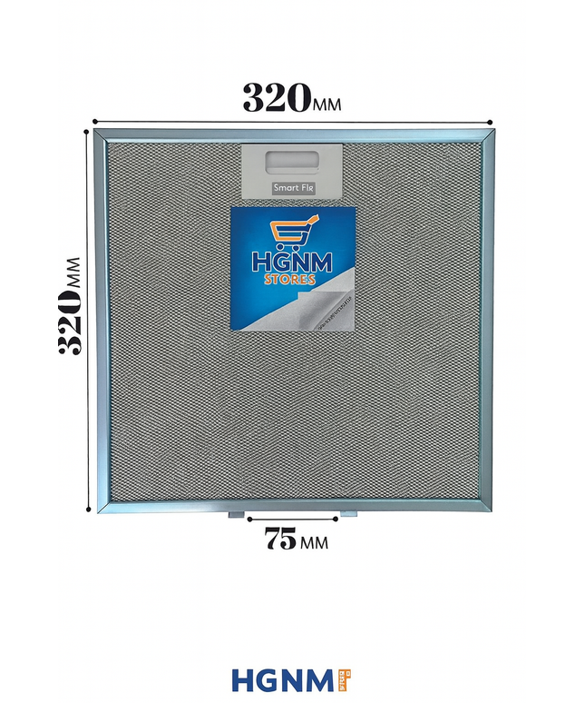 00771329 Davlumbaz Aspiratör Filtresi 320x320 mm  Bosch, Siemens, Profilo M3