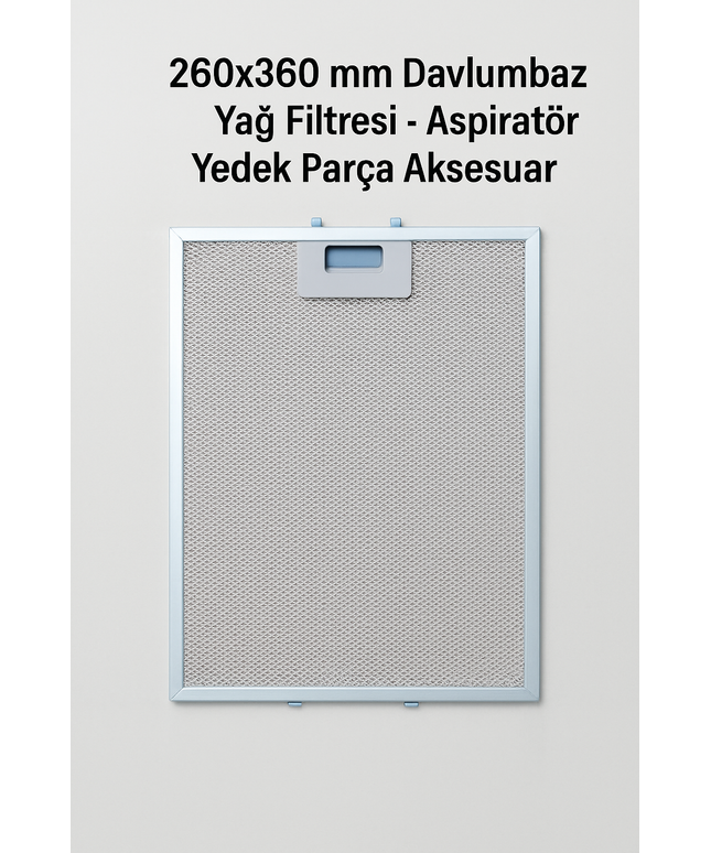 260x360 mm Davlumbaz Yağ Filtresi - Aspiratör Yedek Parça Aksesuar 26x36