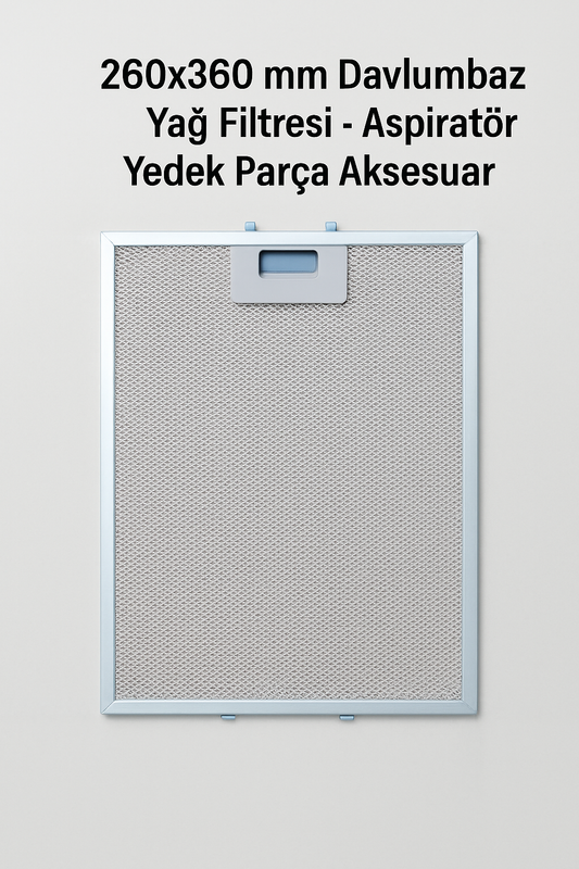 260x360 mm Davlumbaz Yağ Filtresi - Aspiratör Yedek Parça Aksesuar 26x36