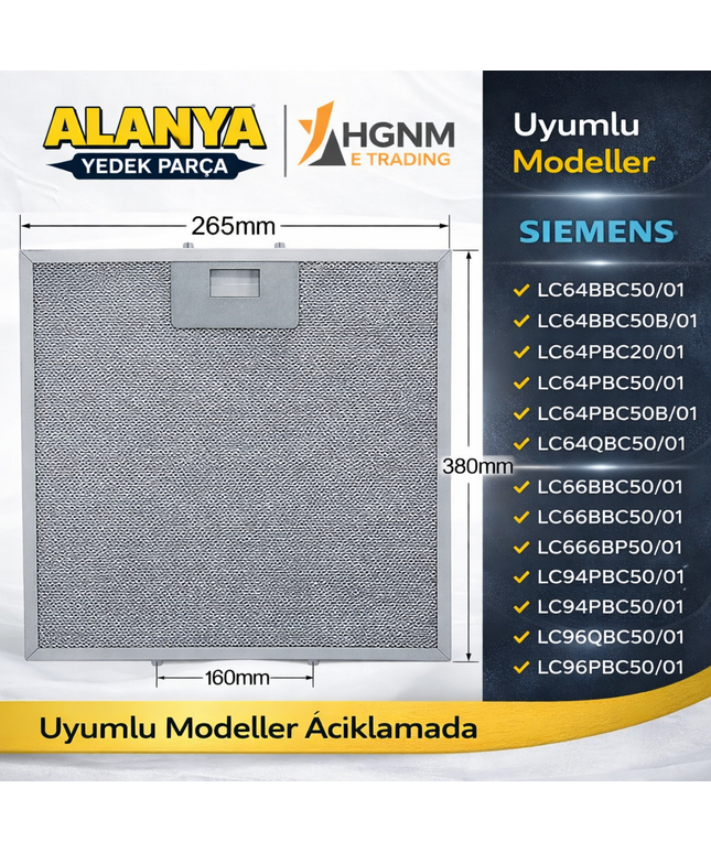 Davlumbaz Metal Yağ Filtresi 378x265 Siemens: LC64BBC50/01, LC64BBC50B/01, LC64PBC20/01, LC64PBC50/01, LC64PBC50B/01, LC64QBC50/01, LC66BBC50/01, LC66PBC20/01, LC666PBC50/01, LC66PBC60/01, LC94BBC50/01, LC94BBC50B/01, LC94PBC50/01, LC94PBC50B/01