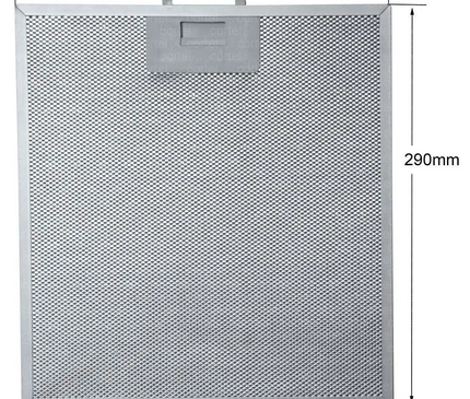 Davlumbaz Yağ Filtresi 268x290 mm – Tırnak Aralığı 12.5 cm / 4.5 cm – 9194016051 Uyumlu Beko & Arçelik Metal Tel Filtre