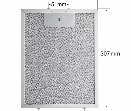 Elica CH6P Uyumlu Davlumbaz Yağ Filtresi FA0222 306x177 mm Davlumbaz Aspiratör Kaset Süzgeç Filtre Teli
