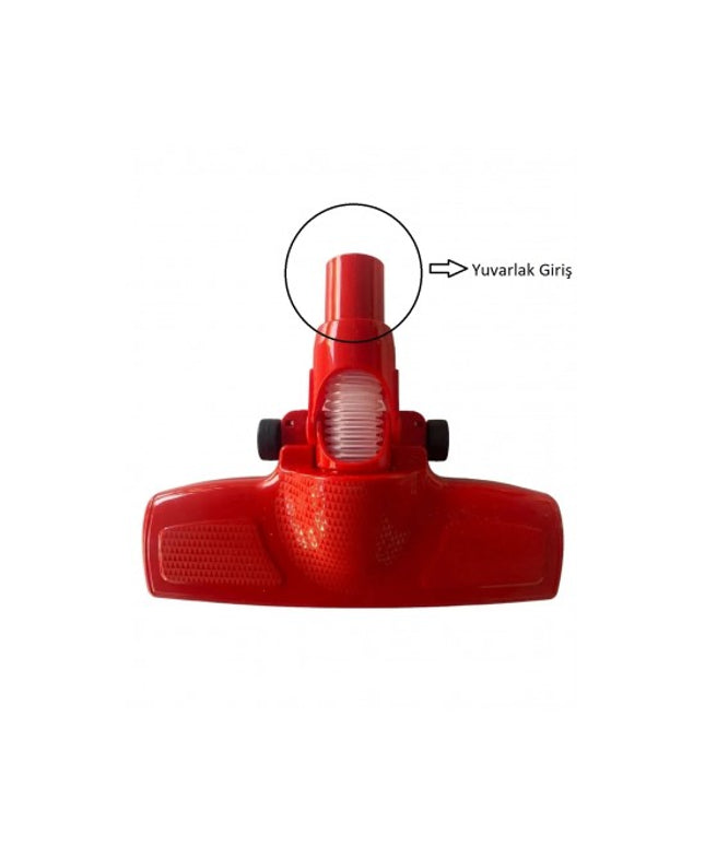 Fantom SPEDDY DU 2100 Dik Süpürge Yuvarlak Giriş Körüklü Emici Başlık Kırmızı 