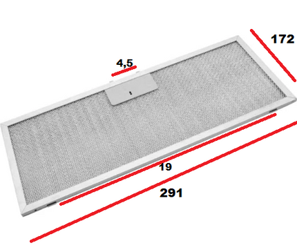 Filtre 291X172-292X173 Davlumbaz Filtresi R2 | Yüksek Kalite Yedek Parça
