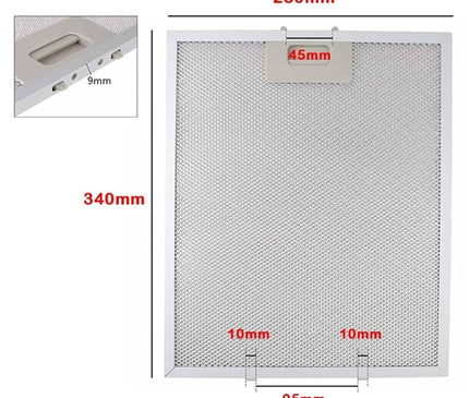 Filtro Campana Cocina TEKA 340 X 282 MM. FER41TK0009A