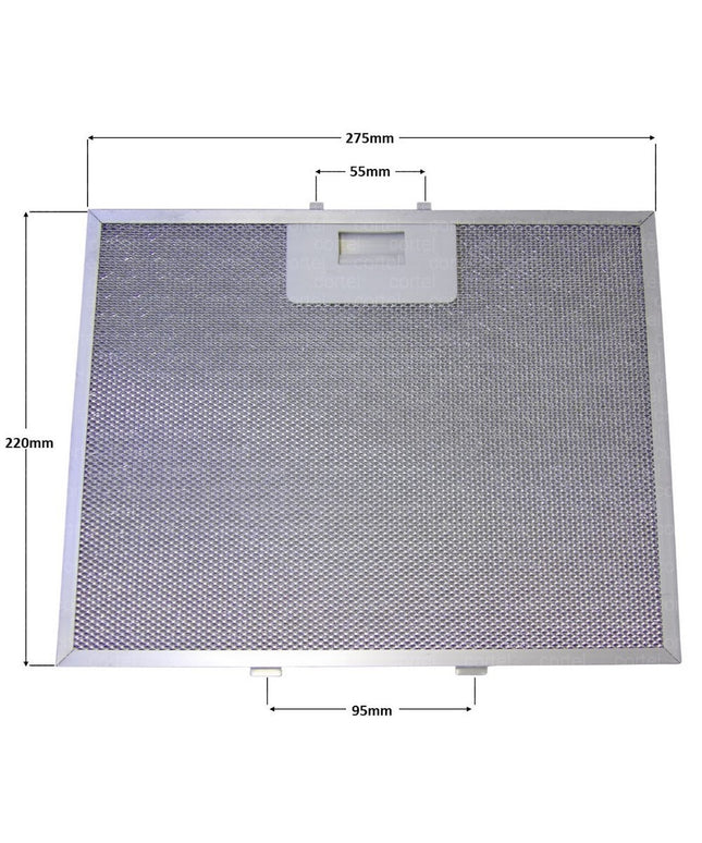 GF024A Beko, Elica Davlumbaz Metal Yağ Filtresi 276 x 219 9178006563 Yedek Parça