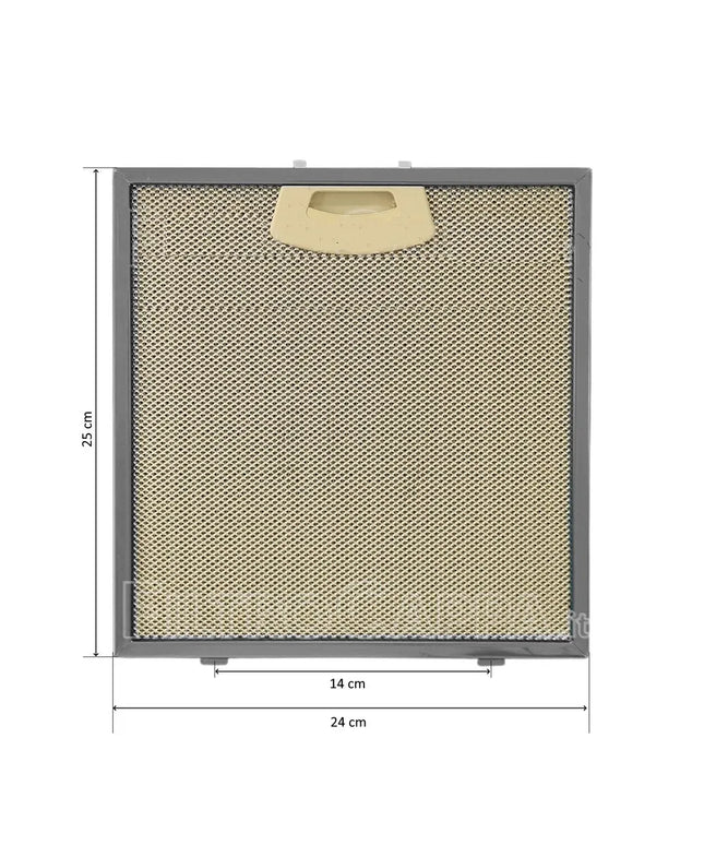 GF03LA Davlumbaz Metal Yağ Filtresi 240x250 mm – Elica, Jetair, Turboair Uyumlu Alüminyum Aspiratör Yağ Filtresi GF03LC ACC0212400