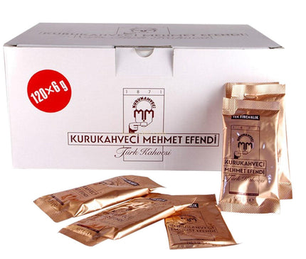 Mehmet Efendi Турецкий кофе молотый 6 г x 120 шт – Традиционный аромат Востока