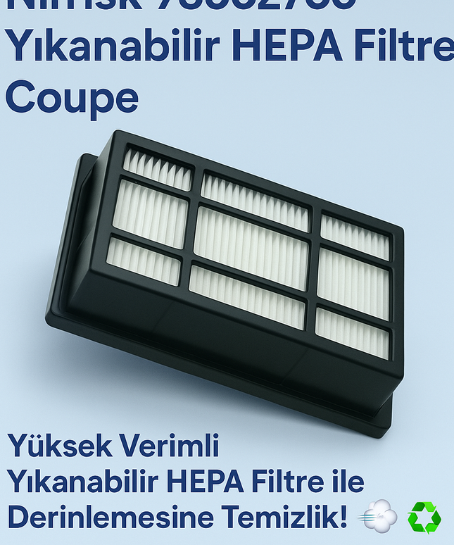 Nilfisk 78602700 Yıkanabilir HEPA Filtre Coupe - Elektrik Süpürgesi Filtresi 
