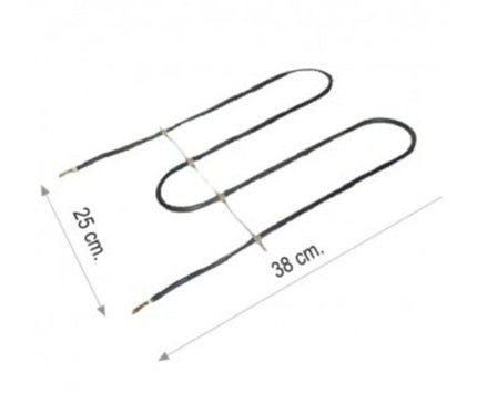 Oven Heating Resistance Element, Oven Heater- Accessory Spare Part 1000  watt - 220 V - 6.5Ø Chrome(Cr-Ni) - 250x380 mm