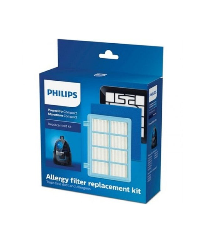 Philips FC 9331 FC 9332 Kutulu Ön ve Arka Filtre Seti | Elektrikli Süpürge Hepa Filtresi ve Yedek Parça