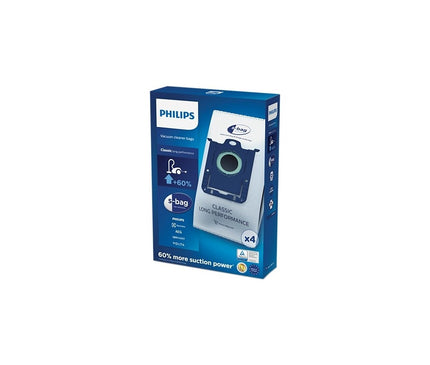 Philips S-Bag FC8021/03 Elektrikli Süpürge Torbası - 4 Adet | Uzun Ömürlü ve Hijyenik Kullanım
