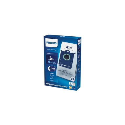 Philips S-Bag FC8021/03 Elektrikli Süpürge Torbası - 4 Adet | Uzun Ömürlü ve Hijyenik Kullanım