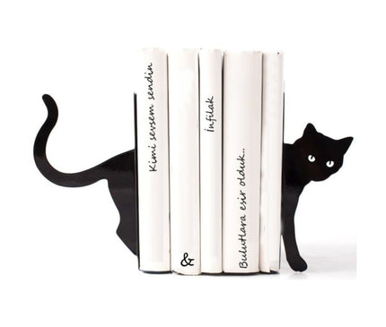 Figured Decorative Metal Book Holder, Book Support, Book Organizer, Gift Black cat, Bike, Elephant Ballerina, Giraffe, Reading