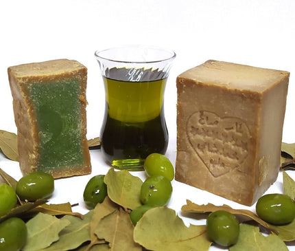 Handmade Aleppo Soap: 100% Natural Olive Oil & Daphne Blend for Body, Hair, and Skin - Anti-Acne and Skin Treatment | Organic, Syrian & Turkish Tradition
