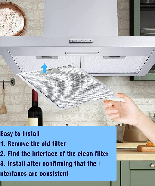 260245 Коробка фильтра 307х228 Вытяжной колпак Металлические пылезащитный фильтр для вытяжек