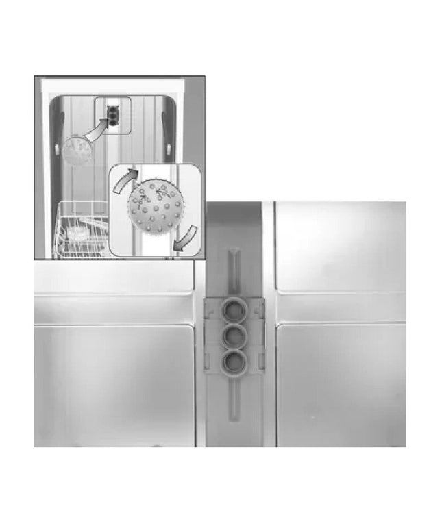 Bosch Siemens 612114 00612114 Original Back Dishwasher Spray Spray Shower Head for Large Parts Baking Trays and Grease Filter