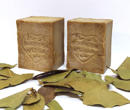 Handmade Aleppo Soap: 100% Natural Olive Oil & Daphne Blend for Body, Hair, and Skin - Anti-Acne and Skin Treatment | Organic, Syrian & Turkish Tradition