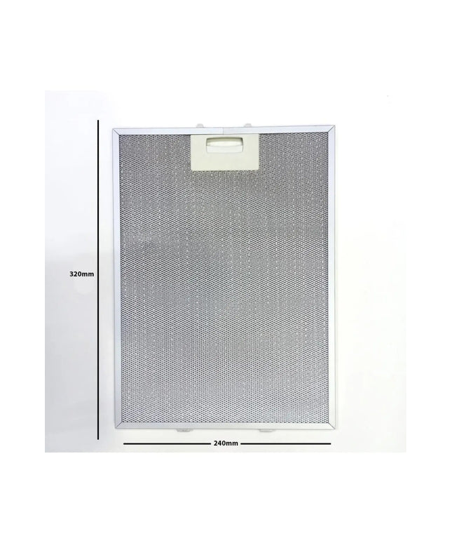 240x320 Cooker Hood Filter  - Rear Distance 7.5cm, 2 clips - 24x32 - 32x24 Range Hood Oil Filter Extractor Kitchen