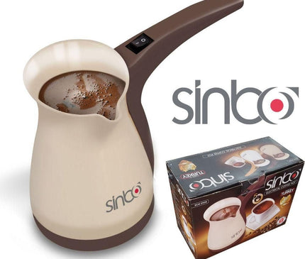 Turkish Coffee Machine Electric Sinbo Coffee Espresso Cappuccino Easy Portable Fast Wired 1000W 0.4L 5 Cups Capacity