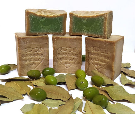 Handmade Aleppo Soap: 100% Natural Olive Oil & Daphne Blend for Body, Hair, and Skin - Anti-Acne and Skin Treatment | Organic, Syrian & Turkish Tradition
