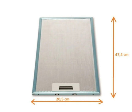 Cooker Hood Universal Kitchen Aspirator Filter 475x205 mm Compatibility Guide for AMICA, Gram, HANSA, Silverline,