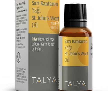 Talya Yellow Kantaron Oil 20ml - 100% Natural Vegetable Oil for Skin & Aromatherapy