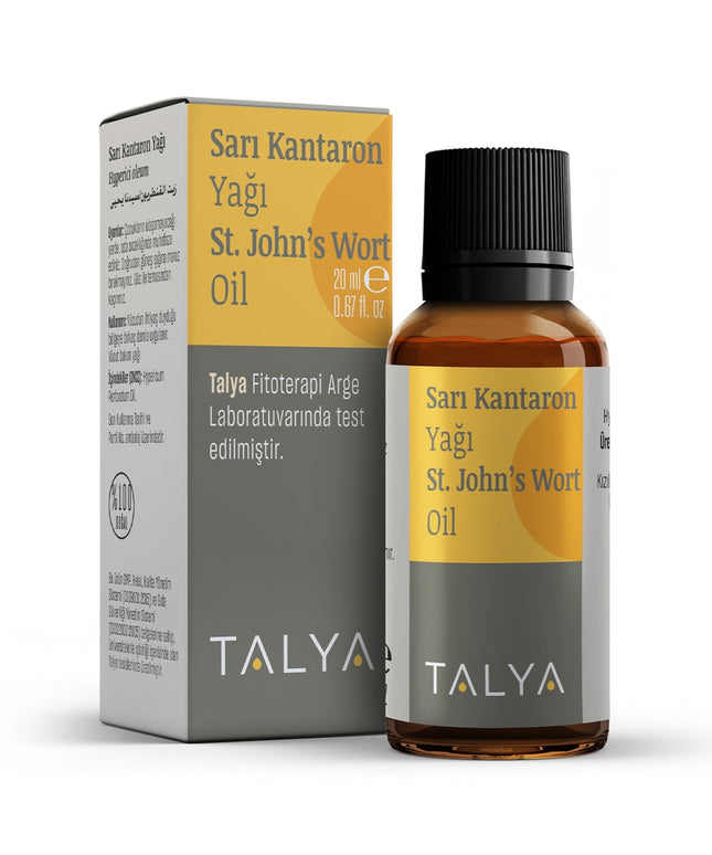 Talya Yellow Kantaron Oil 20ml - 100% Natural Vegetable Oil for Skin & Aromatherapy