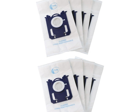 13$ - Premium 5-Layer Vacuum Cleaner Dust Bags for Philips S-Bag, AEG, Tornado, Volta & Electrolux - Pack of 8
