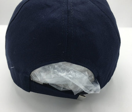 All-Season Unisex Sailor's Cap – Adjustable Navy Blue & White Captain's Hat with Timeless Rudder & Anchor Design, Breathable Cotton Fabric – Gender-Neutral Nautical Fashion for Sailing & Sports