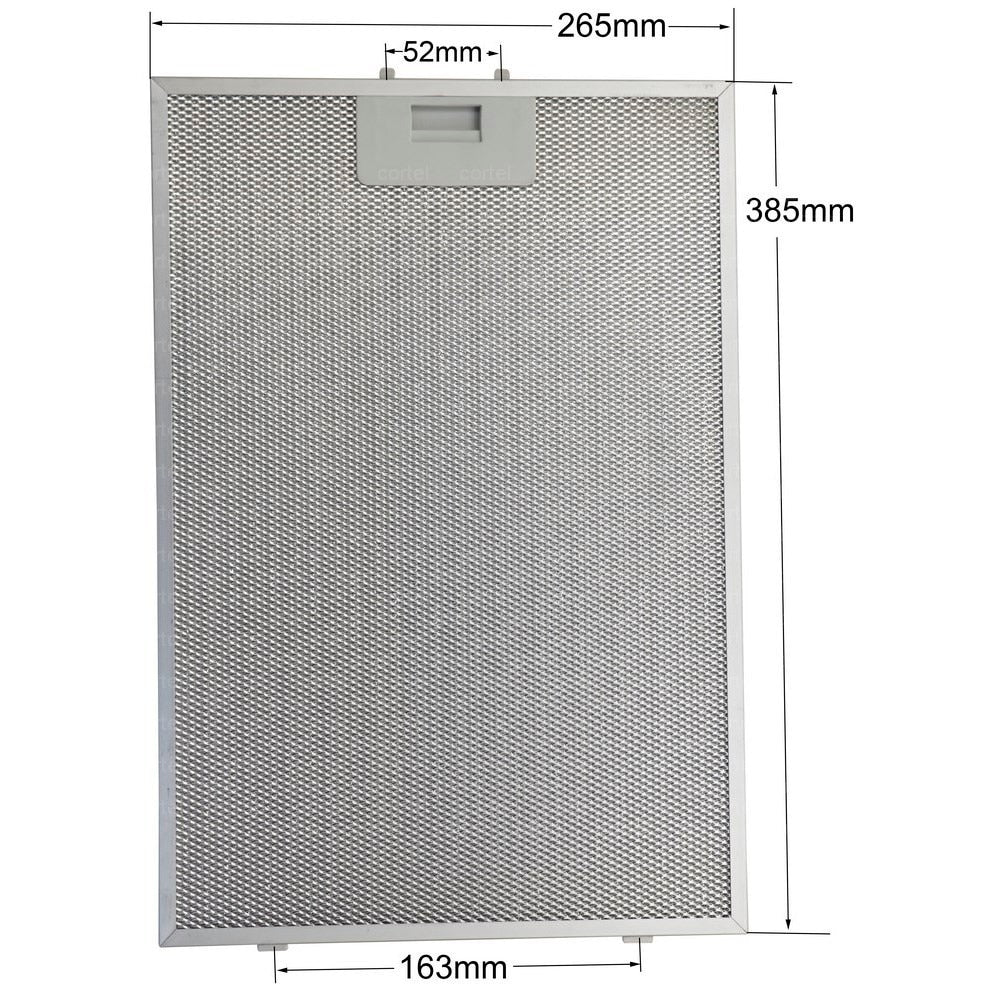 Siemens LC94BA521T/02 Davlumbaz Filtresi 387×265 mm Davlumbaz Yağ Filtresi Mutfak Aspiratörü Havalandırma Alüminyum – 38,7 cm 26,5 cm Bosch, Balay, NEFF, Siemens L4