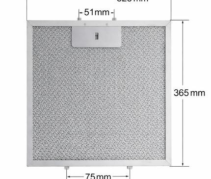 Simfer 325x365 Davlumbaz Filtresi Alt Tırnak 75 mm Aspiratör Kaset Yağ Süzgeç Teli
