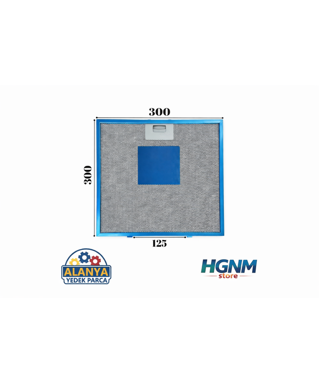 HGNM E Trading 300xSimfer uyumlu davlumbaz 30x30 cm arka aralık 12 5 cm aspiratör filtresi 300x300 mm300 Davlumbaz Filtresi Tırnak Aralık 4.5-12.5  M6