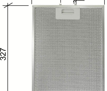 Turboair Uyumlu 247x327 mm Alüminyum Davlumbaz Filtresi - 50293009002, ALNO Modellerine Uygun