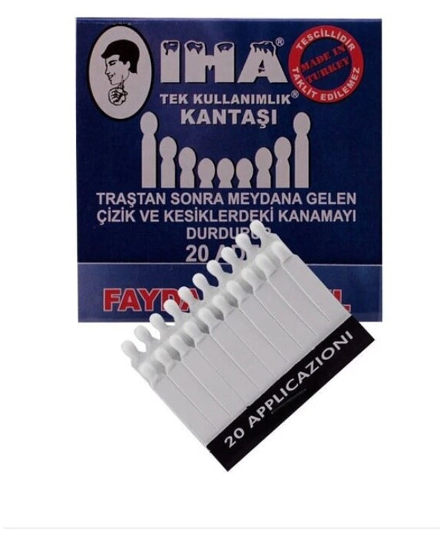 SARF IHA Disposable Bloodstone - Instant Bleed-Stop Solution for Cuts & Nicks - Pack of 24