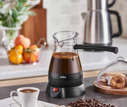 Turkish Coffee Machine Electric Sinbo Coffee Espresso Cappuccino Easy Portable Fast Wired 1000W 0.4L 5 Cups Capacity